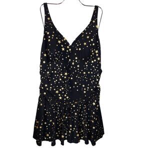 Summer Mae 1 Piece Swim Dress With Swim Short Stars Design Women's 4X